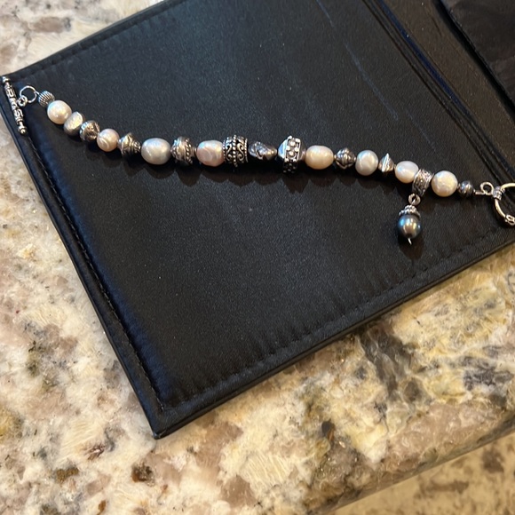 Silpada rare freshwater pearl and silver bracelet - Picture 8 of 10